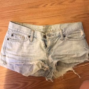 Abercrombie cut off jeans size 2